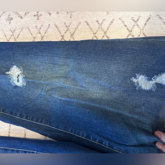 Women’s jeans chicos platinum boyfriend distressed denim pants size 1 - Picture 4 of 7